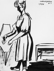 #7 Modeled Gesture 11/13/61 • Mary Jo Ironing